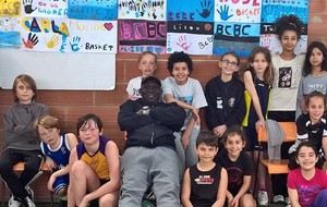 Lors des vacances d'avril 2016, l'école de basket était en stage 