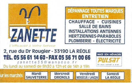 Electroménager Zanette 